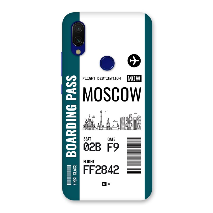 Moscow Boarding Pass Back Case for Redmi Y3