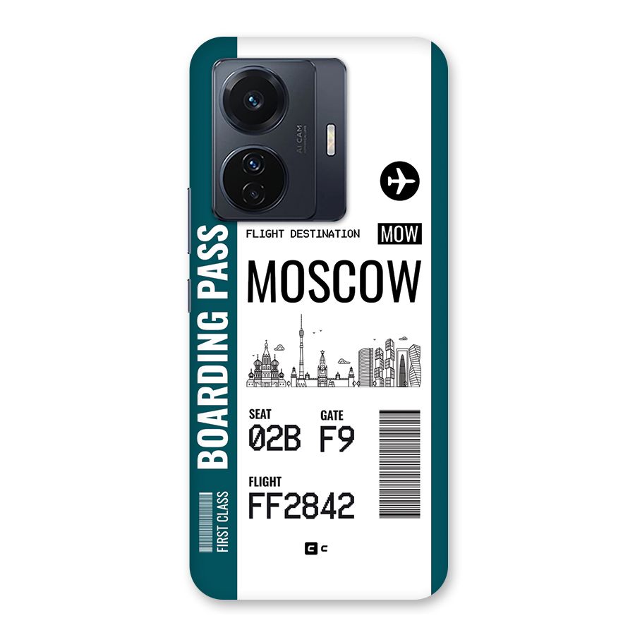 Moscow Boarding Pass Back Case for Vivo T1 Pro