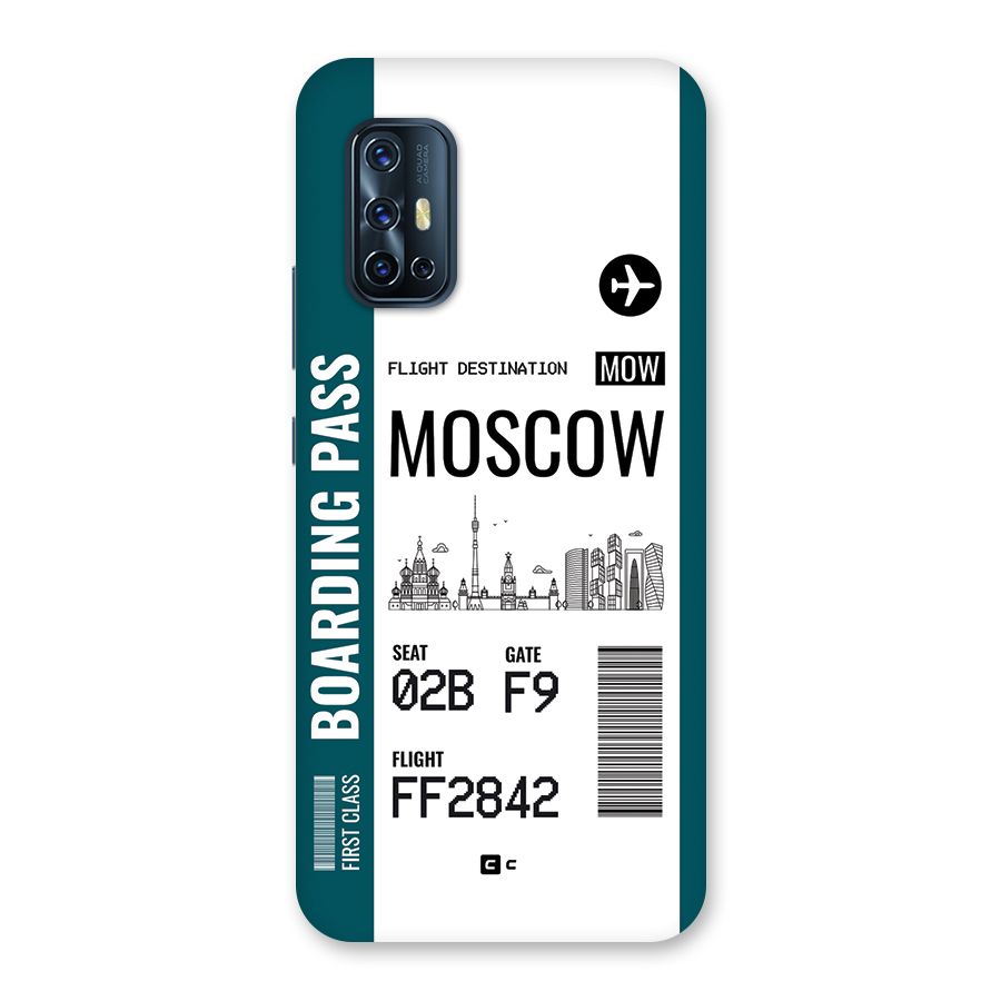 Moscow Boarding Pass Back Case for Vivo V17