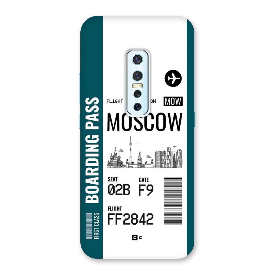 Moscow Boarding Pass Back Case for Vivo V17 Pro