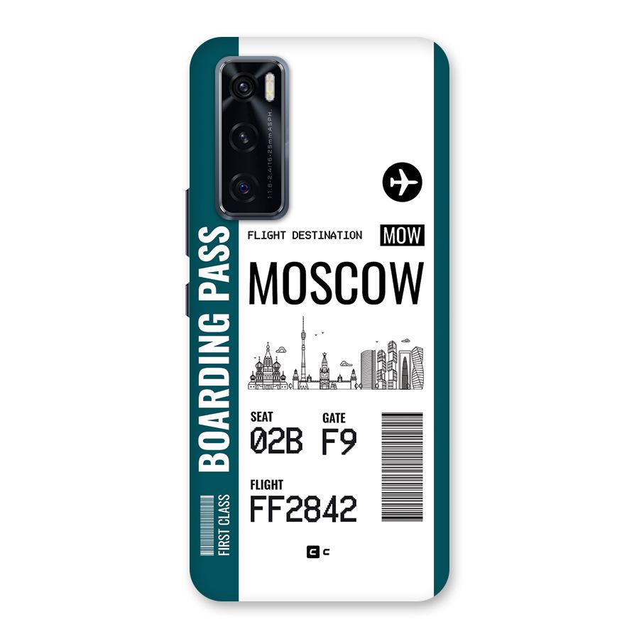 Moscow Boarding Pass Back Case for Vivo V20 SE