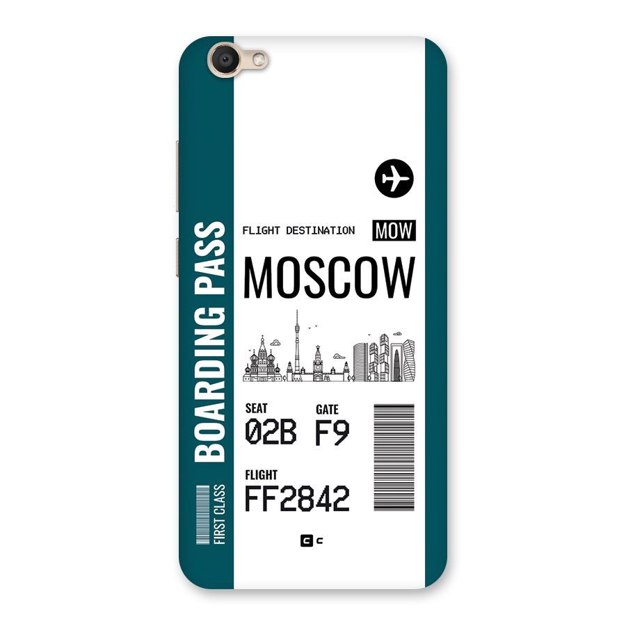 Moscow Boarding Pass Back Case for Vivo V5