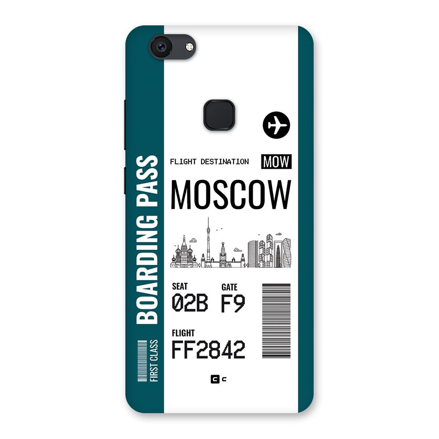 Moscow Boarding Pass Back Case for Vivo V7 Plus