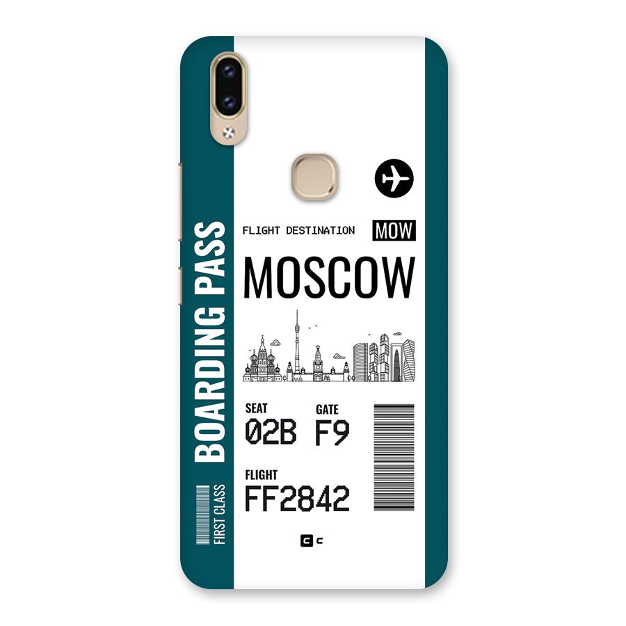 Moscow Boarding Pass Back Case for Vivo V9 Youth