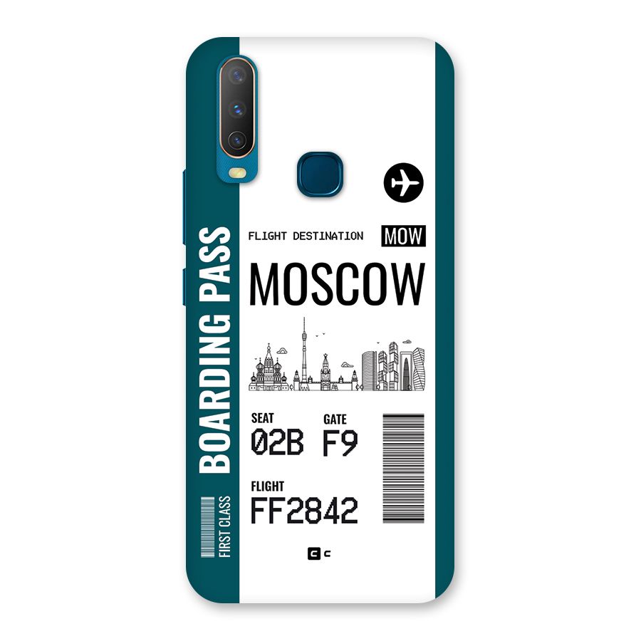 Moscow Boarding Pass Back Case for Vivo Y11