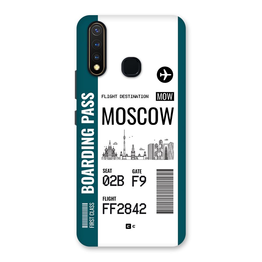 Moscow Boarding Pass Back Case for Vivo Y19