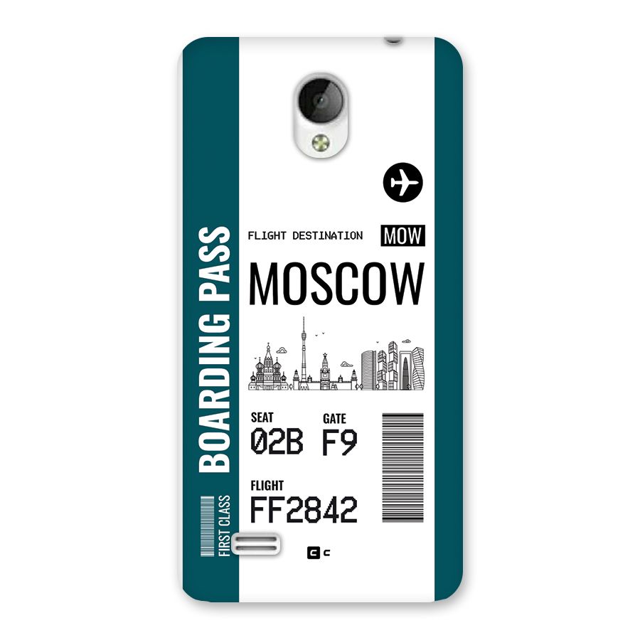 Moscow Boarding Pass Back Case for Vivo Y21