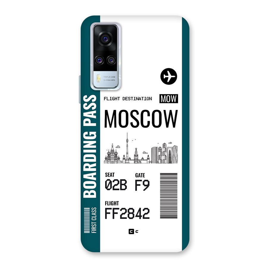 Moscow Boarding Pass Back Case for Vivo Y31