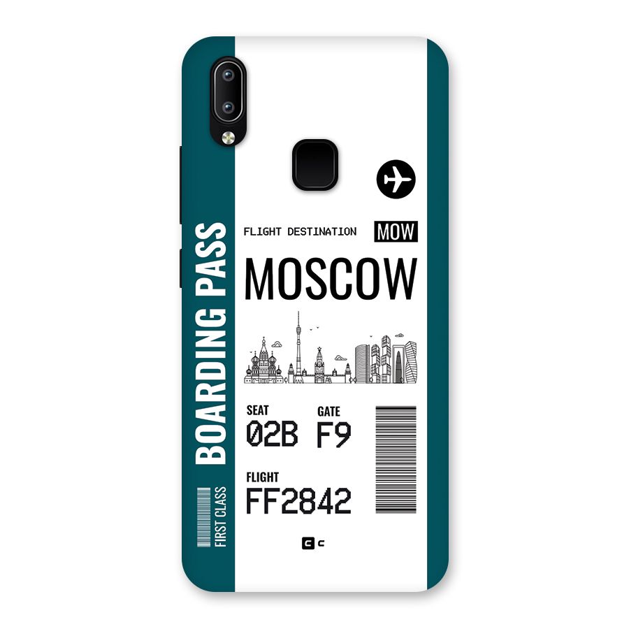 Moscow Boarding Pass Back Case for Vivo Y93
