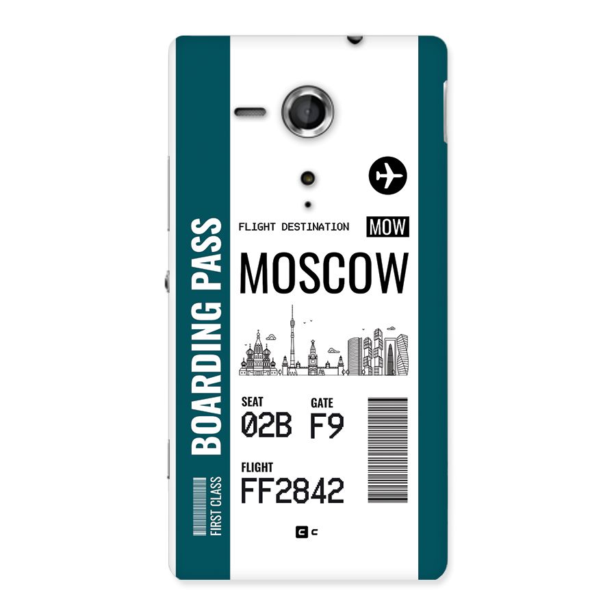 Moscow Boarding Pass Back Case for Xperia Sp