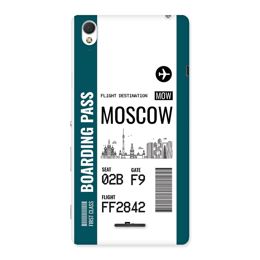 Moscow Boarding Pass Back Case for Xperia T3