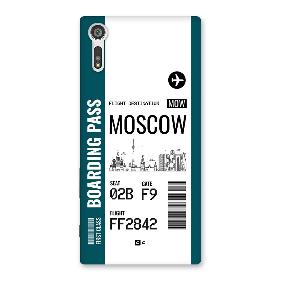 Moscow Boarding Pass Back Case for Xperia XZ