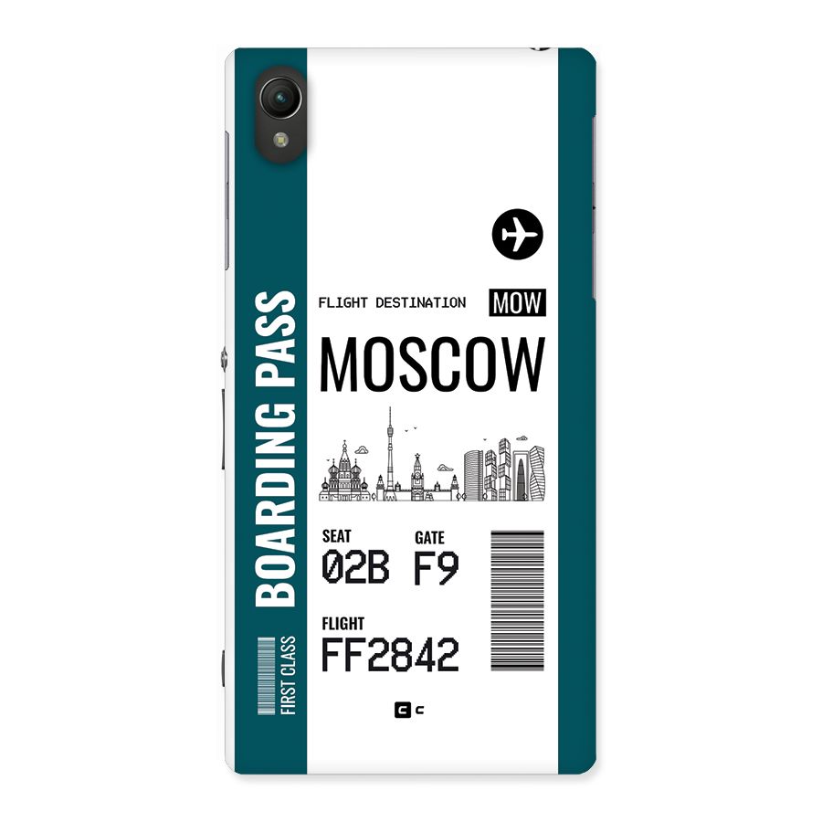 Moscow Boarding Pass Back Case for Xperia Z1