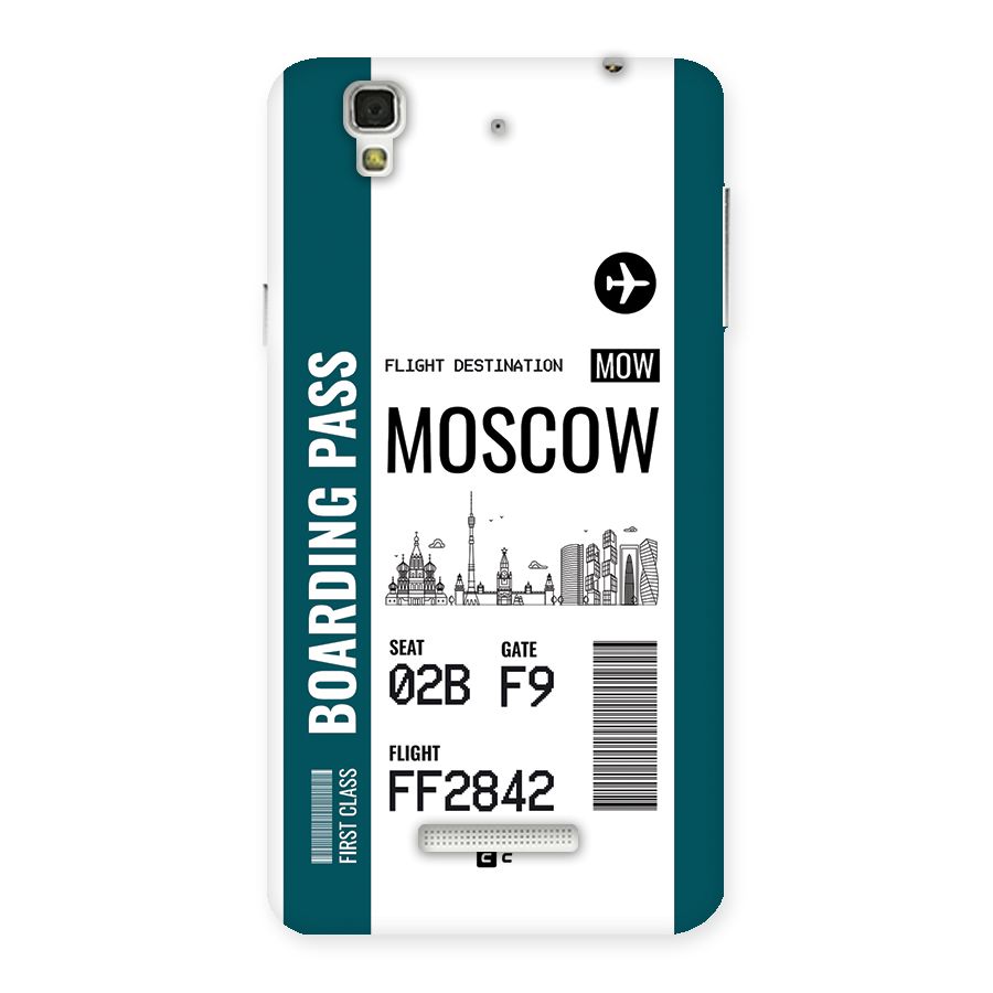 Moscow Boarding Pass Back Case for YU Yureka Plus