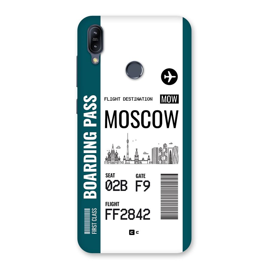 Moscow Boarding Pass Back Case for Zenfone Max M2
