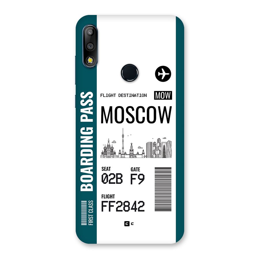 Moscow Boarding Pass Back Case for Zenfone Max Pro M2