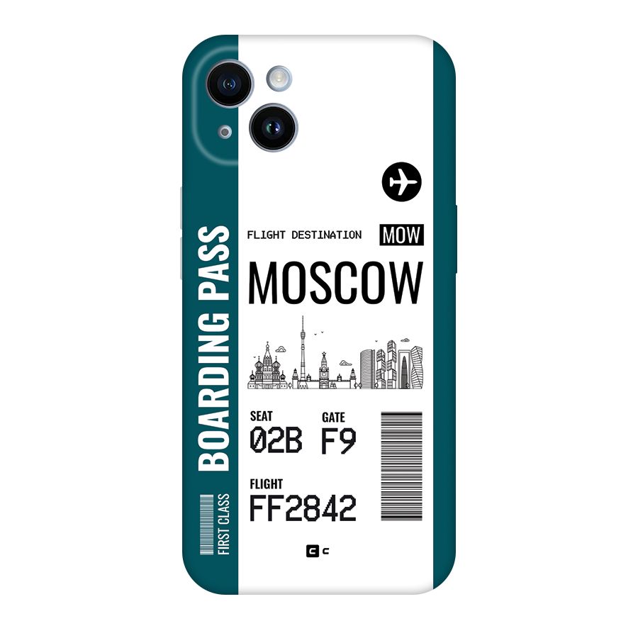 Moscow Boarding Pass Back Case for iPhone 14