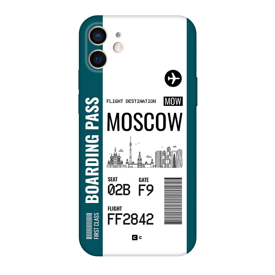 Moscow Boarding Pass Back Case for iPhone 12