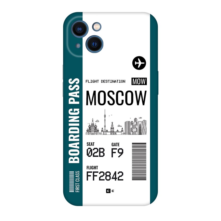 Moscow Boarding Pass Back Case for iPhone 13