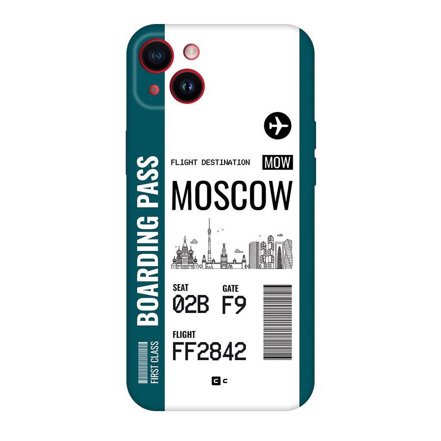 Moscow Boarding Pass Back Case for iPhone 14 Plus