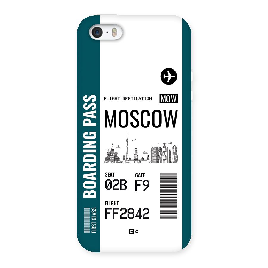 Moscow Boarding Pass Back Case for iPhone 5 5s