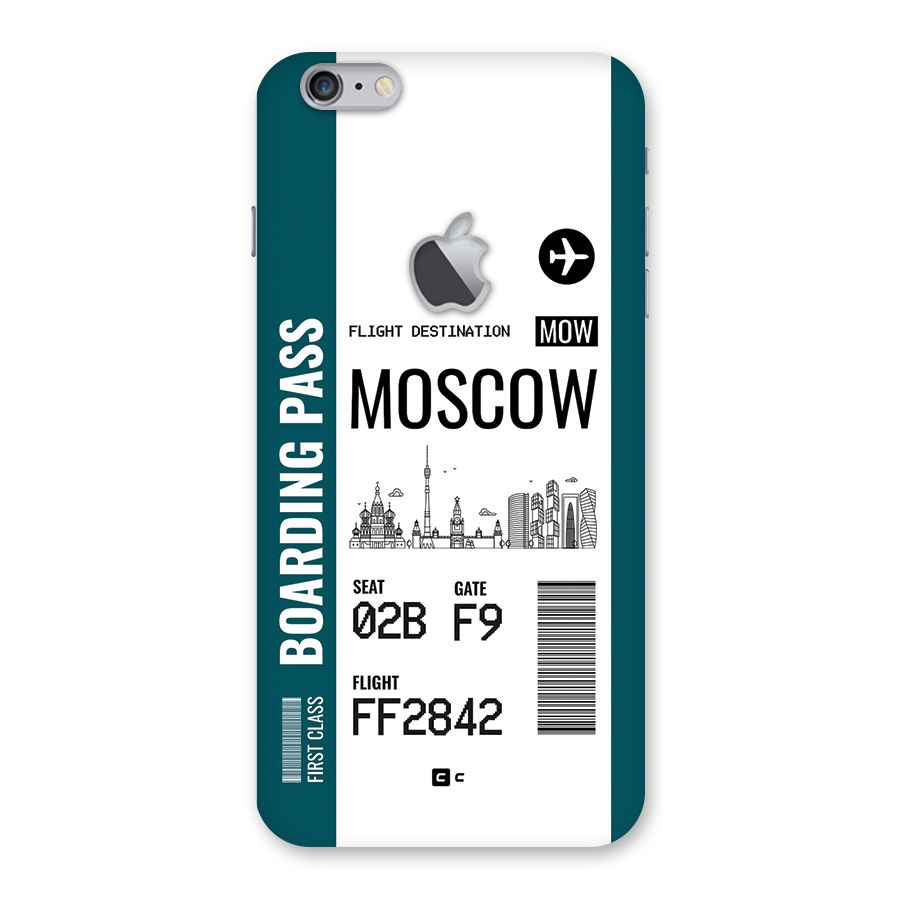 Moscow Boarding Pass Back Case for iPhone 6 Plus 6S Plus Logo Cut