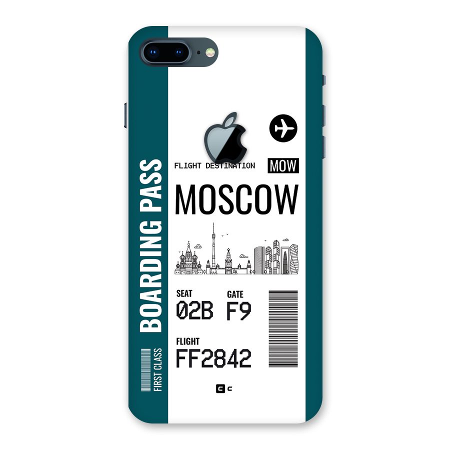 Moscow Boarding Pass Back Case for iPhone 7 Plus Apple Cut