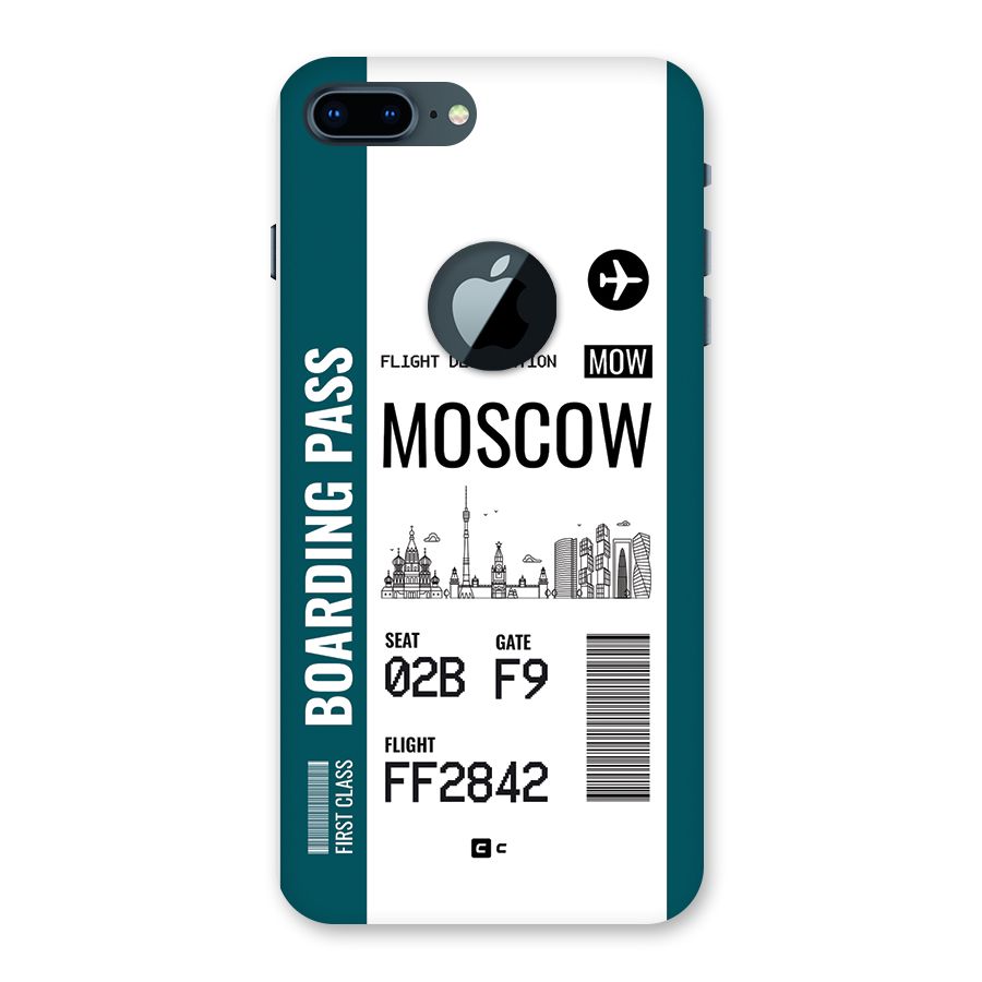 Moscow Boarding Pass Back Case for iPhone 7 Plus Logo Cut