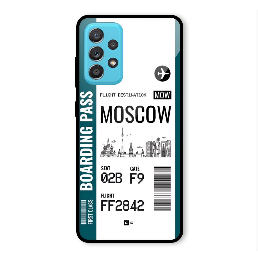 Moscow Boarding Pass Glass Back Case for Galaxy A52s 5G