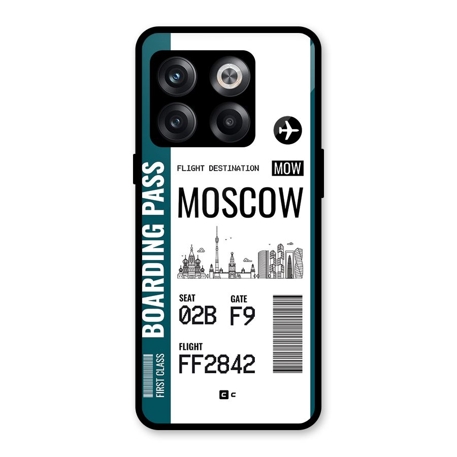 Moscow Boarding Pass Glass Back Case for OnePlus 10T