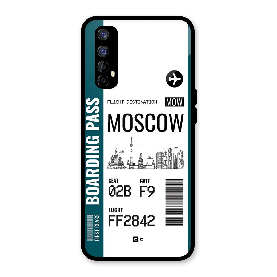 Moscow Boarding Pass Glass Back Case for Realme Narzo 20 Pro
