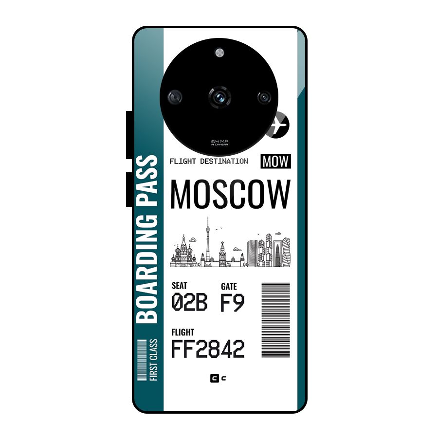 Moscow Boarding Pass Glass Back Case for Realme Narzo 60 5G
