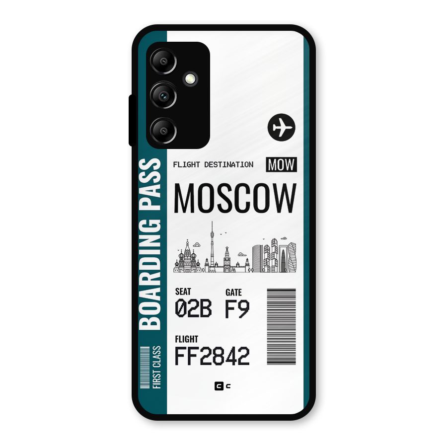 Moscow Boarding Pass Metal Back Case for Galaxy A14 5G