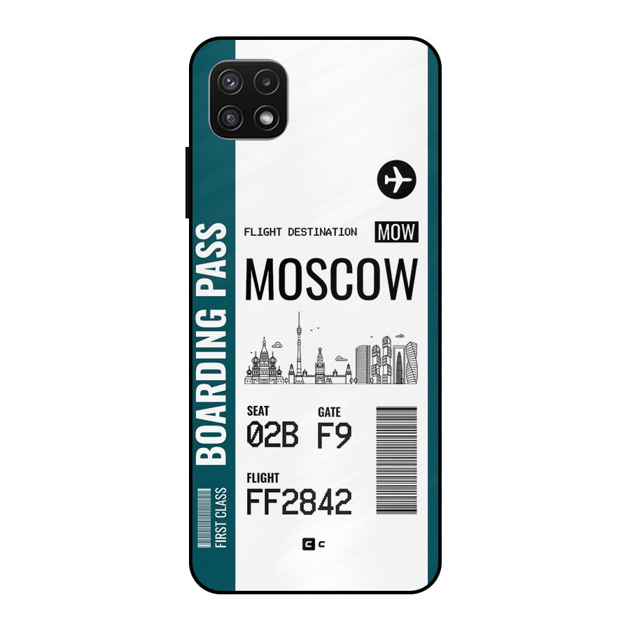 Moscow Boarding Pass Metal Back Case for Galaxy A22 5G