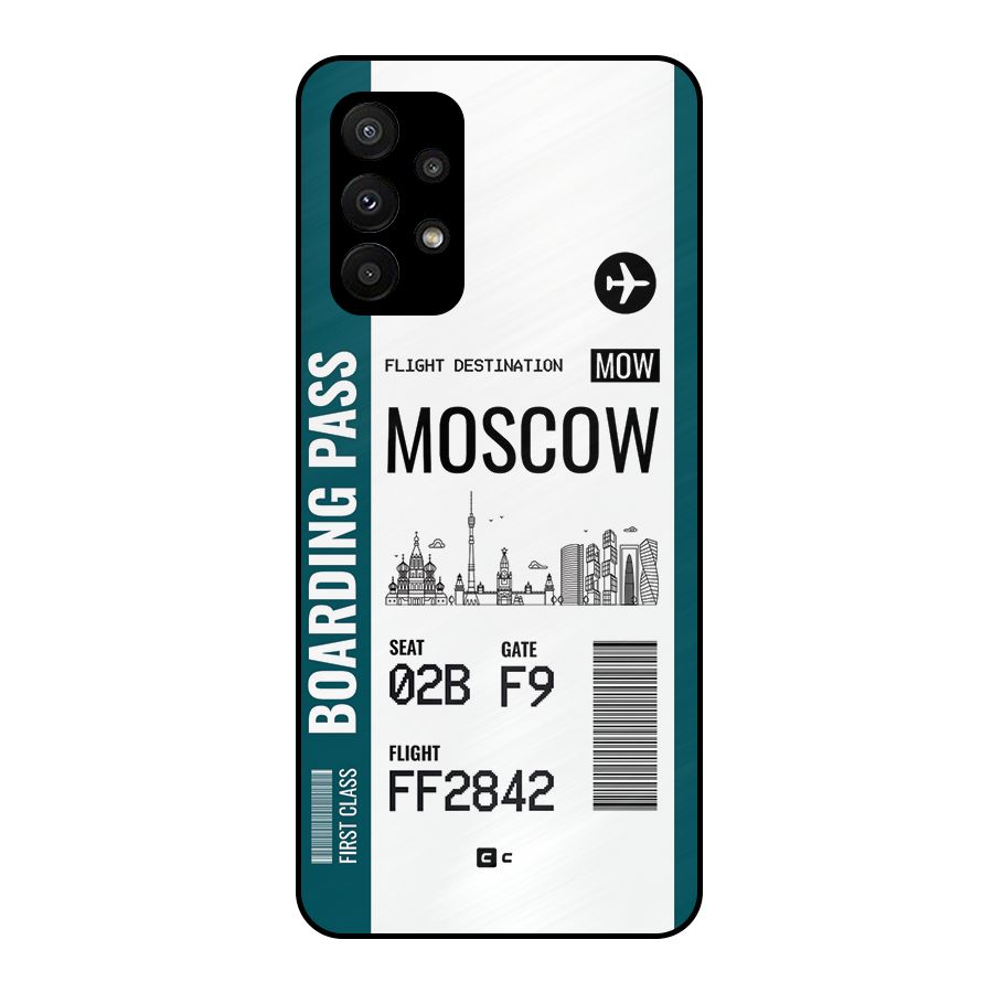 Moscow Boarding Pass Metal Back Case for Galaxy A23