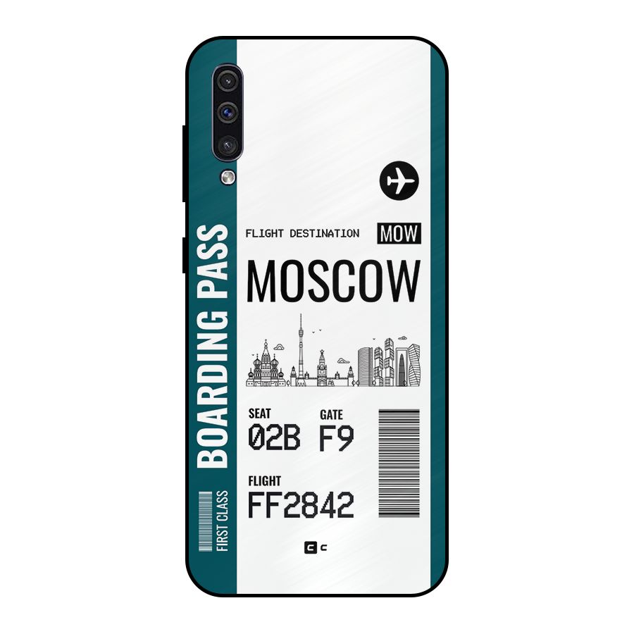 Moscow Boarding Pass Metal Back Case for Galaxy A30s