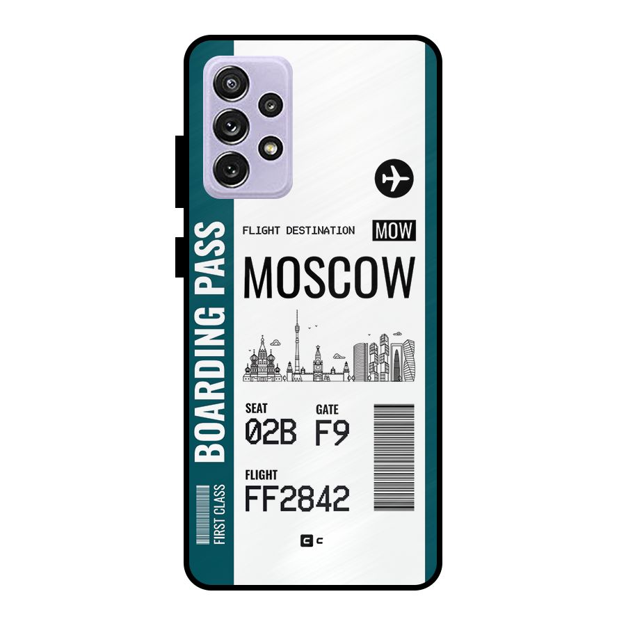 Moscow Boarding Pass Metal Back Case for Galaxy A72