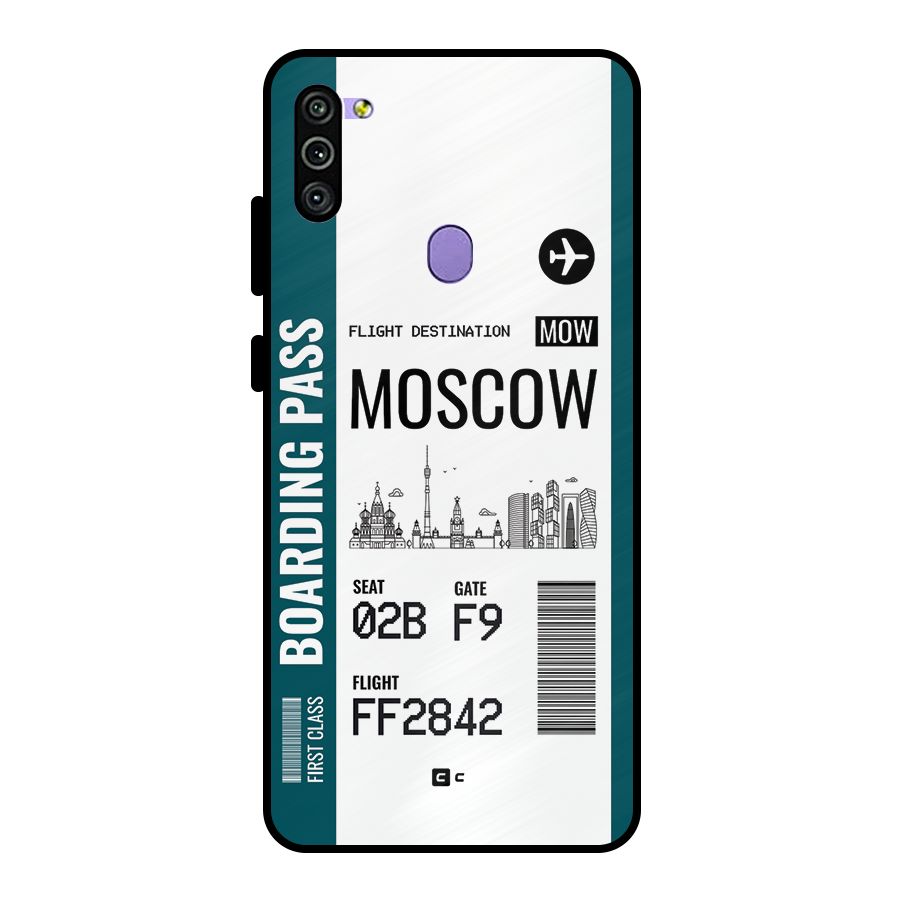 Moscow Boarding Pass Metal Back Case for Galaxy M11