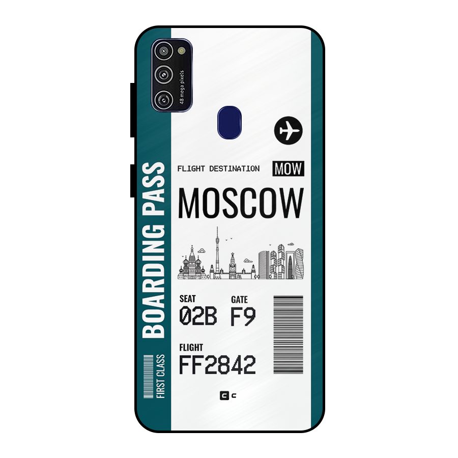 Moscow Boarding Pass Metal Back Case for Galaxy M30s