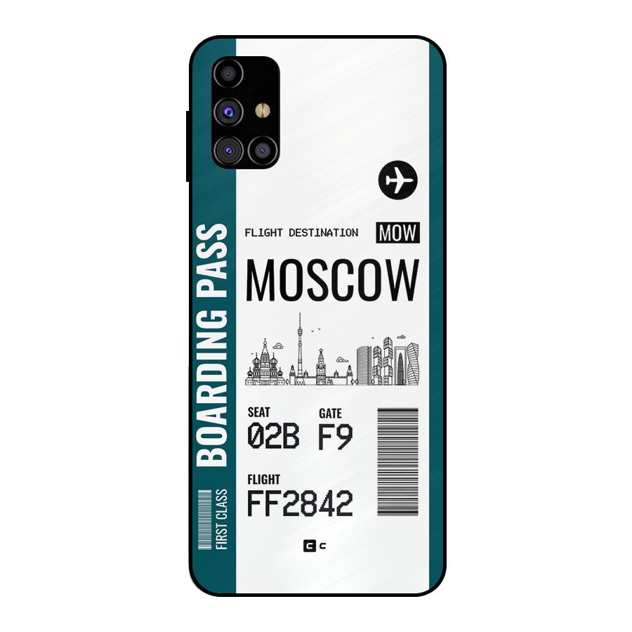 Moscow Boarding Pass Metal Back Case for Galaxy M31s