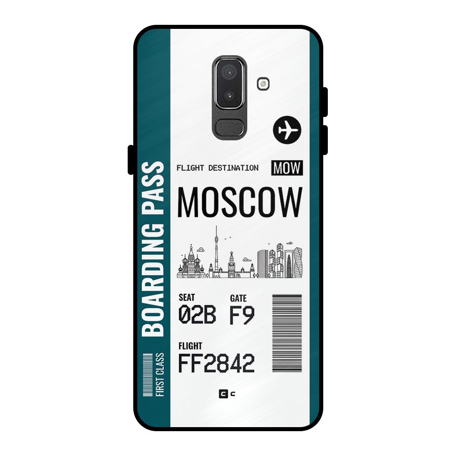 Moscow Boarding Pass Metal Back Case for Galaxy On8 (2018)