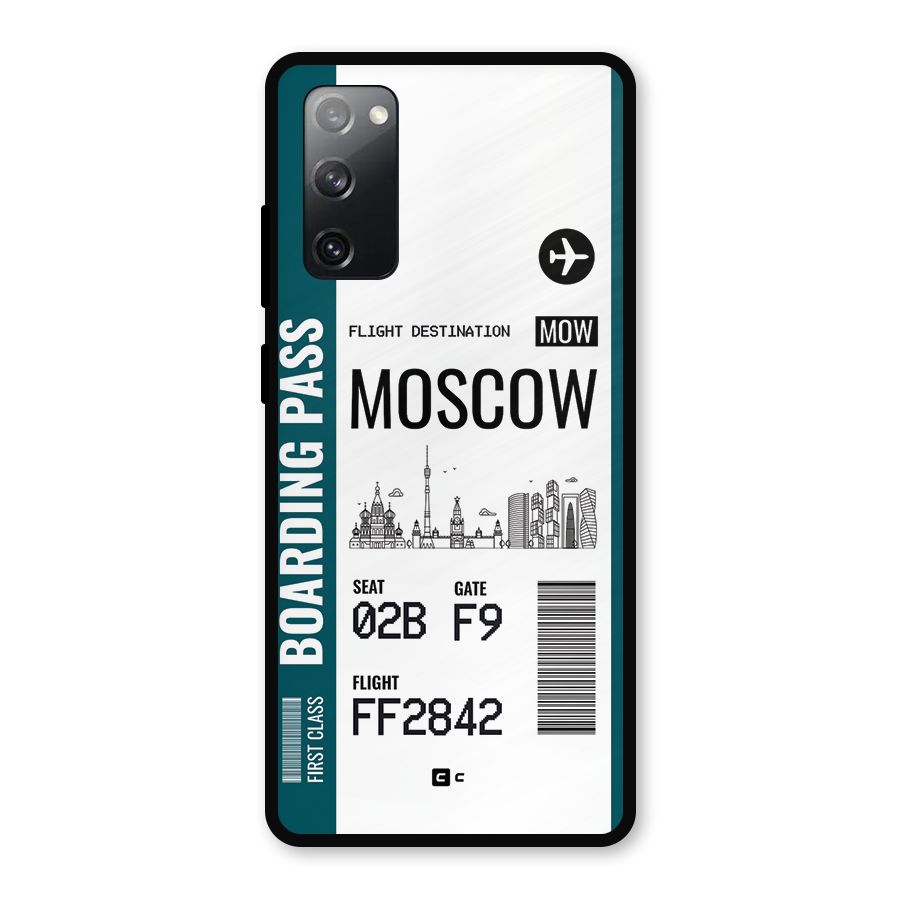 Moscow Boarding Pass Metal Back Case for Galaxy S20 FE
