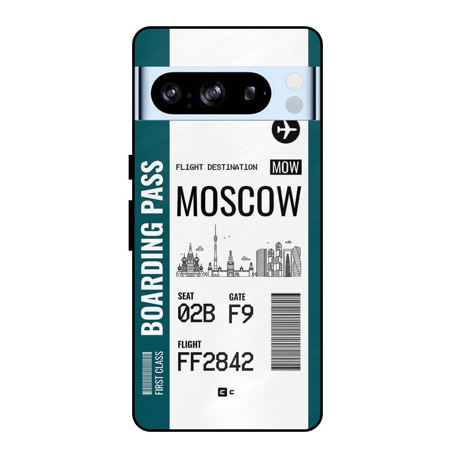 Moscow Boarding Pass Metal Back Case for Google Pixel 8 Pro