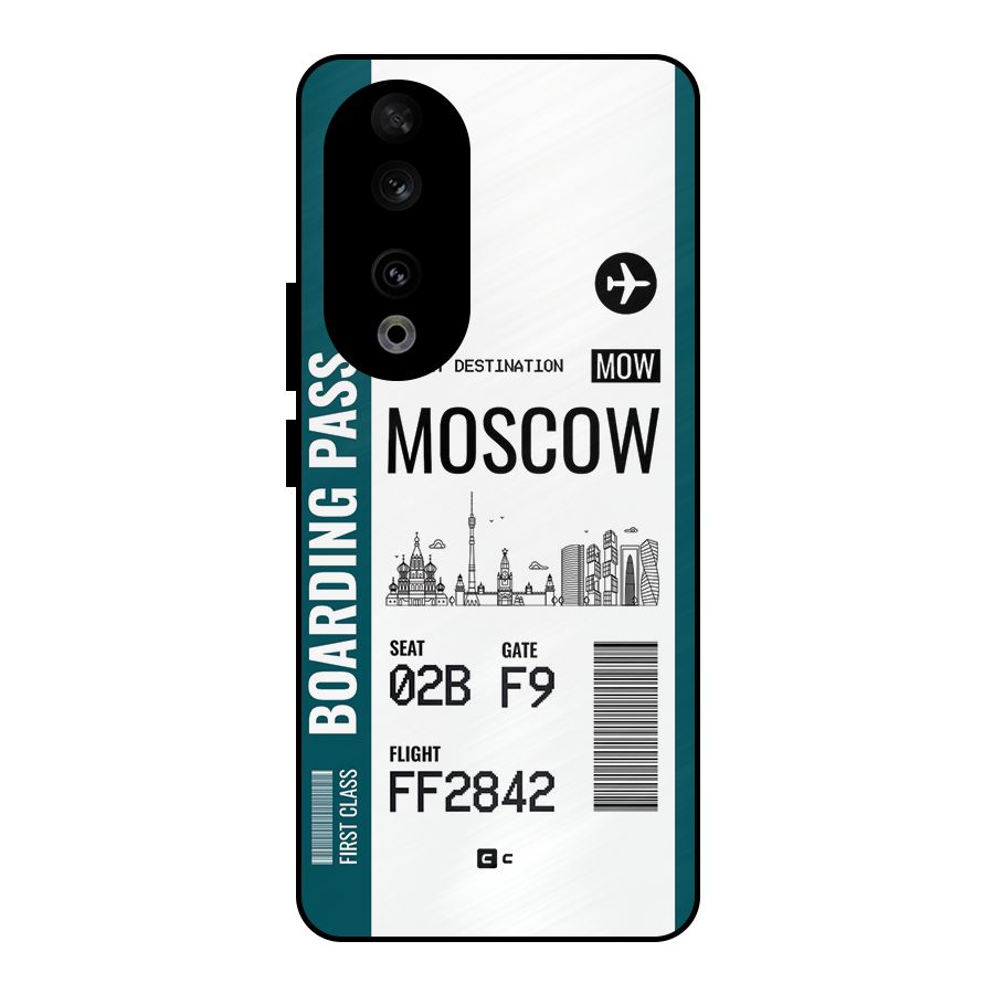 Moscow Boarding Pass Metal Back Case for Honor 90