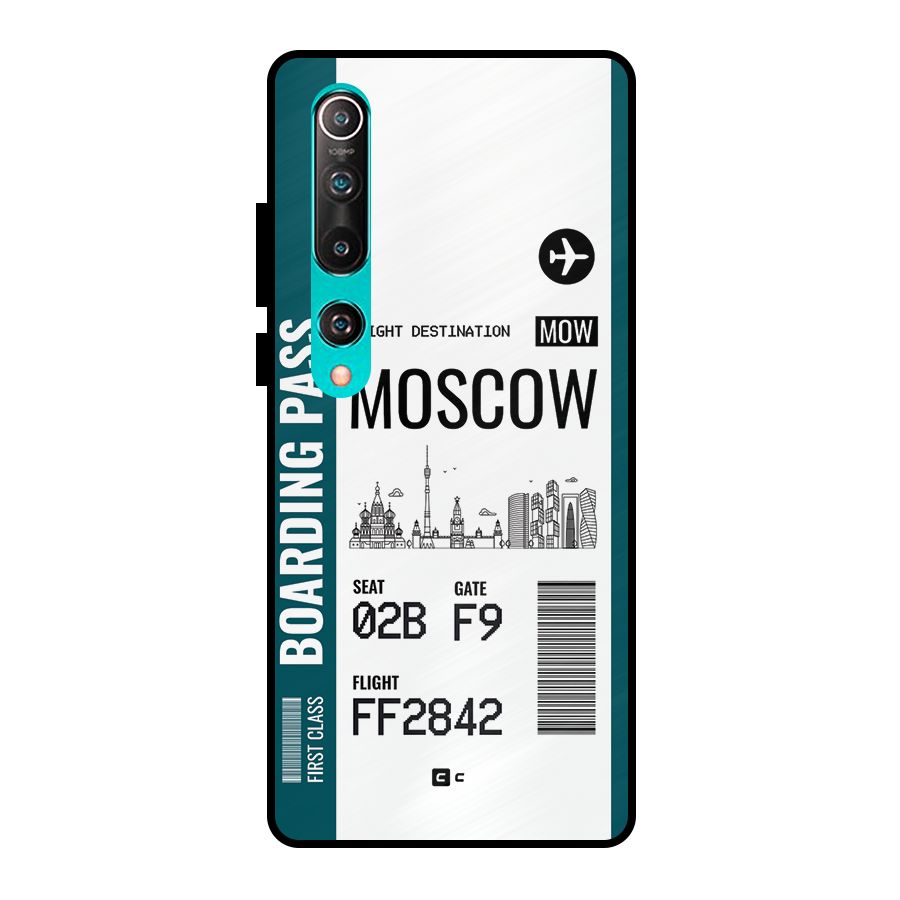 Moscow Boarding Pass Metal Back Case for Mi 10