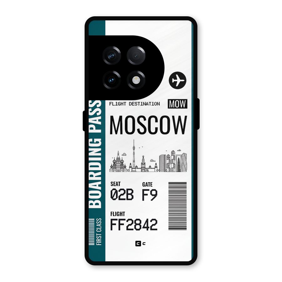 Moscow Boarding Pass Metal Back Case for OnePlus 11R