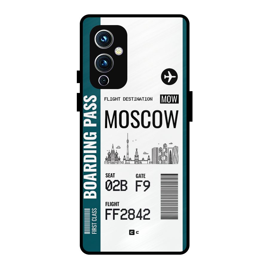 Moscow Boarding Pass Metal Back Case for OnePlus 9