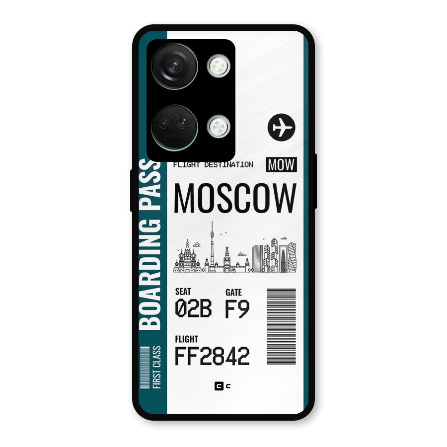 Moscow Boarding Pass Metal Back Case for OnePlus Nord 3