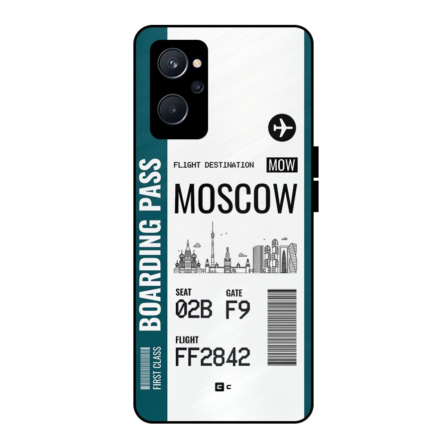 Moscow Boarding Pass Metal Back Case for Realme 9i 5G
