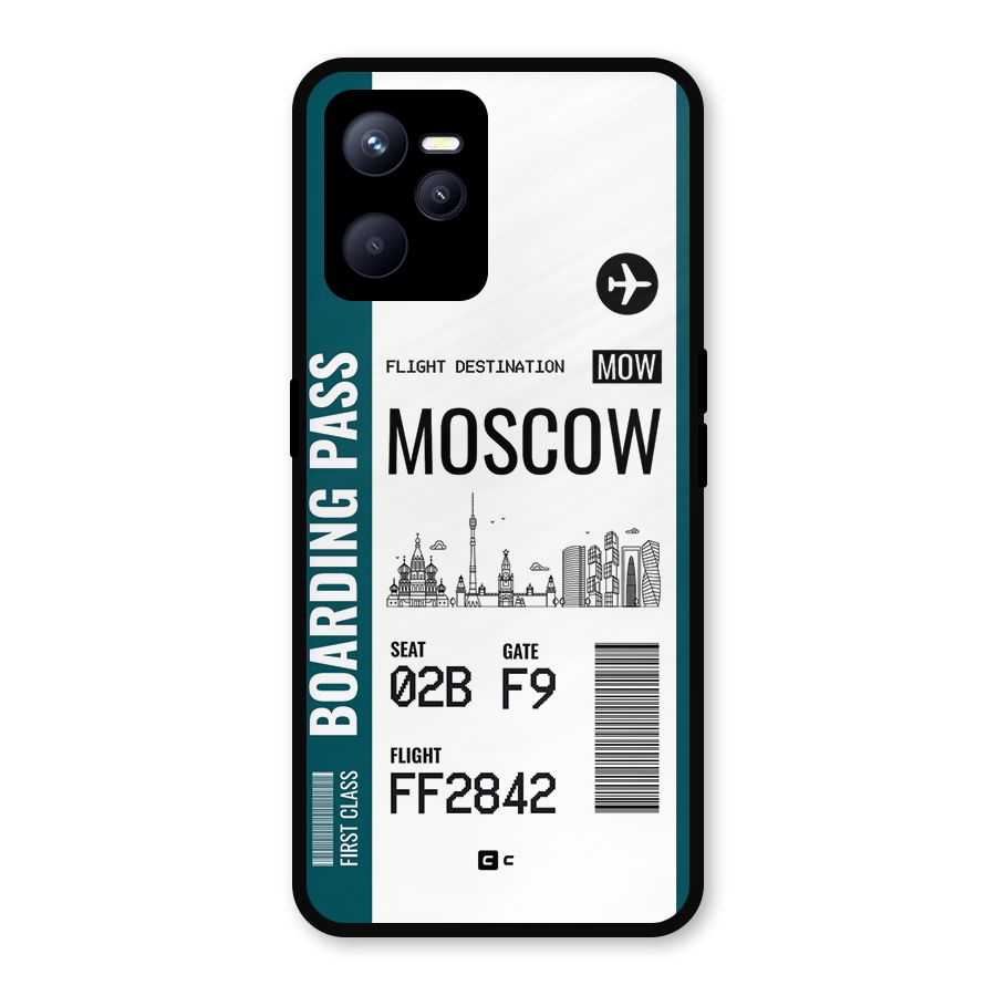 Moscow Boarding Pass Metal Back Case for Realme C35